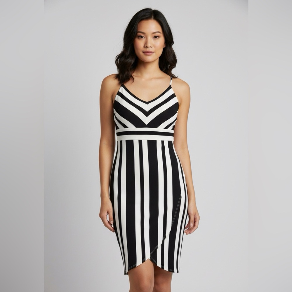 NWT Premier Amore‎ dress-black & white size 12